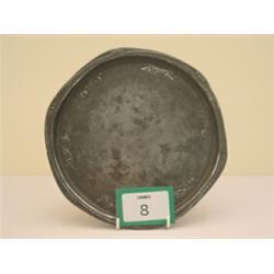 Tudric pewter Art Nouveau salver by Liberty & Co, 10" diam.…