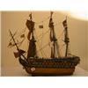 Image 1 : Large hand built wooden model of HMS Victory, full rigging and sails…