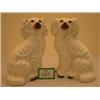 Image 1 : Pair of Victorian Staffordshire dogs, 10.5" high…