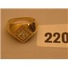 Image 1 : 9ct gold ring with over 1/2 carat diamonds…