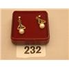 Image 1 : Pair of Victorian sapphire, diamond and pearl earrings…
