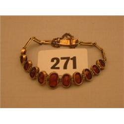Edwardian garnet and rose gold bracelet…