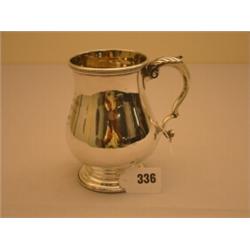 Victorian silver hallmarked presentation tankard, 5.5" high, London 1889…