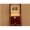 Image 1 : 9ct gold solitaire diamond ring…