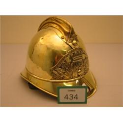 Brass19c French fireman's helmet…