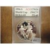 Image 1 : 1994-S WORLD CUP SILVER DOLLAR ACG PR69