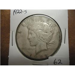 1922-S PEACE SILVER DOLLAR