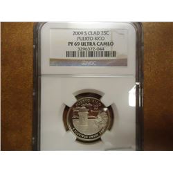 2009-S PUERTO RICO QUARTER NGC PF69 ULTRA CAMEO