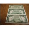 Image 2 : US $5  CURRENCY LOT SEE DESCRIPTION 1934-C SILVER CERTIFICATE BLUE SEAL, 1953-A SILVER CERTIFICATE B