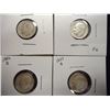 Image 1 : 1948,52-D,54-D & 57-D SILVER ROOSEVELT DIMES