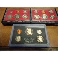 1980, 1981 & 1983 US PROOF SETS (WITH BOXES)