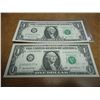 Image 1 : 2-2003-A $1 FRN'S LOW CONSECUTIVE SERIAL 'S UNC SERIAL NUMBERS ARE:G00003177H-G00003178H