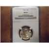 Image 1 : 1945 WASHINGTON SILVER QUARTER NGC MS65