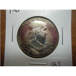 1963 FRANKLIN HALF DOLLAR PROOF TONED