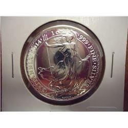 2014 GREAT BRITAIN SILVER 2 POUND BRITANNIA (PFL)