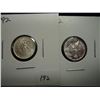 Image 1 : 1992 & 2002 MEXICO 1/20 OZ. SILVER LIBERTADS UNC