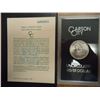 Image 1 : 1884 -CC GSA MORGAN SILVER DOLLAR (UNC) WITH ORIGINAL US MINT PACKAGING AND CERTIFICATE.