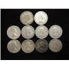 Image 2 : 10 ASSORTED 1950'S CANADA SILVER 10 CENTS