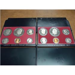 1977 & 1978 US PROOF SETS (WITH BOXES)