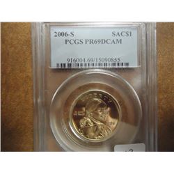 2006-S SACAGAWEA DOLLAR PCGS PR69 DCAM