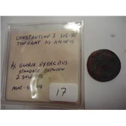 308-337 A.D. CONSTANTINE I THE GREAT ANCIENT COIN