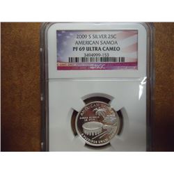 2009-S SILVER AMERICAN SAMOA QUARTER NGC PF69 ULTRA CAMEO