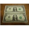 2-2003-A $1 FRN'S LOW CONSECUTIVE SERIAL 'S UNC SERIAL NUMBERS ARE:G00003159H-G00003160H