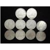 10 ASSORTED 1950'S CANADA SILVER 10 CENTS