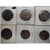 Image 1 : 1900,13,16,17,18 & 1919 CANADA LARGE CENTS