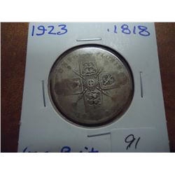 1923 GREAT BRITAIN SILVER FLORIN .1818 OZ. ASW