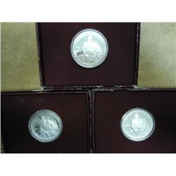 3-1982-S WASHINGTON COMMEMORATIVE SILVER HALVES ORIGINAL US MINT PACKAGING