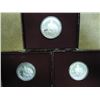 Image 1 : 3-1982-S WASHINGTON COMMEMORATIVE SILVER HALVES ORIGINAL US MINT PACKAGING