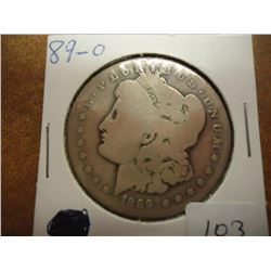 1889-O MORGAN SILVER DOLLAR