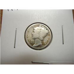 1921 MERCURY DIME KEY DATE