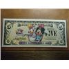 Image 1 : SERIES 2009 $5 DISNEY DOLLARS CRISP UNC
