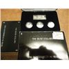 Image 1 : 1990 AUSTRALIA MASTERPIECES IN SILVER SET CONTAINS: 3-PROOF DOLLARS AND INGOT ALL IN STERLING SILVER