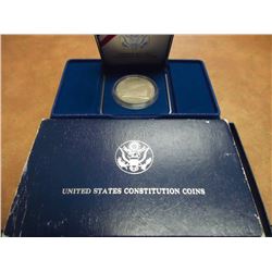 1987-S US CONSTITUTION PROOF SILVER DOLLAR ORIGINAL US MINT PACKAGING