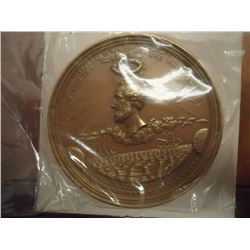 US MINT LIST MEDAL #625 3" BRONZE ATLANTIC TELEGRAPH, ORIGINAL MINT PACKAGING SEALED