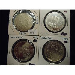 1981,89,91 & 1994 CANADA TRADE DOLLARS UNC