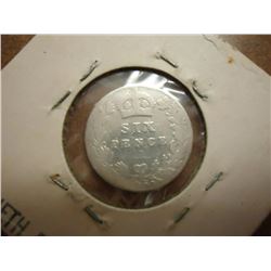 1903 GREAT BRITAIN SILVER 6 PENCE
