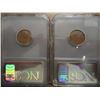 Image 2 : LOT OF 2 SLABBED LINCOLN CENTS SEE DESCRIPTION 1909 NCS XF DETAILS AND 1948 NCS AU DETAILS