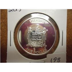 2013 FIJI SILVER DOLLAR TAKU TURTLE (PF LIKE)