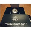 Image 2 : 1996-S NATIONAL COMMUNITY SERVICE PF SILVER DOLLAR ORIGINAL US MINT PACKAGING