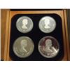 Image 2 : 1973 CANADA 4 COIN OLYMPIC PROOF SET CONTAINS: 2-SILVER $5 COINS AND 2-SILVER $10, ORIGINAL ROYAL CA