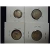 Image 2 : LOT OF 4 SILVER FOREIGN COINS SEE DESCRIPTION 1921 GREAT BRITAIN 3 PENCE, 1935 MEXICO 20 CENTAVOS, 1