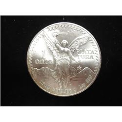 1985 MEXICO SILVER 1 ONZA LIBERTAD UNC