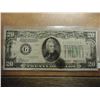 Image 1 : 1934-A $20 FEDERAL RESERVE NOTE GREEN SEAL HAS A STAIN ON BOTTOM