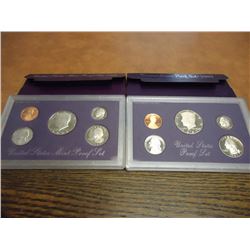 1987 & 1988 US PROOF SETS (WITH BOXES)