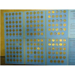2-1941 UP LINCOLN CENT SETS IN WHITMAN ALBUMS, APPROX. 164 COINS