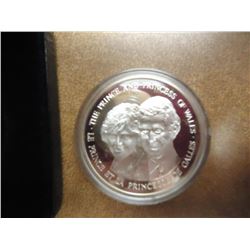 1983 CANADA MEDAL PRINCE & PRINCESS OF WALES SILVER, ORIGINAL ROYAL CANADIAN MINT PACKAGING